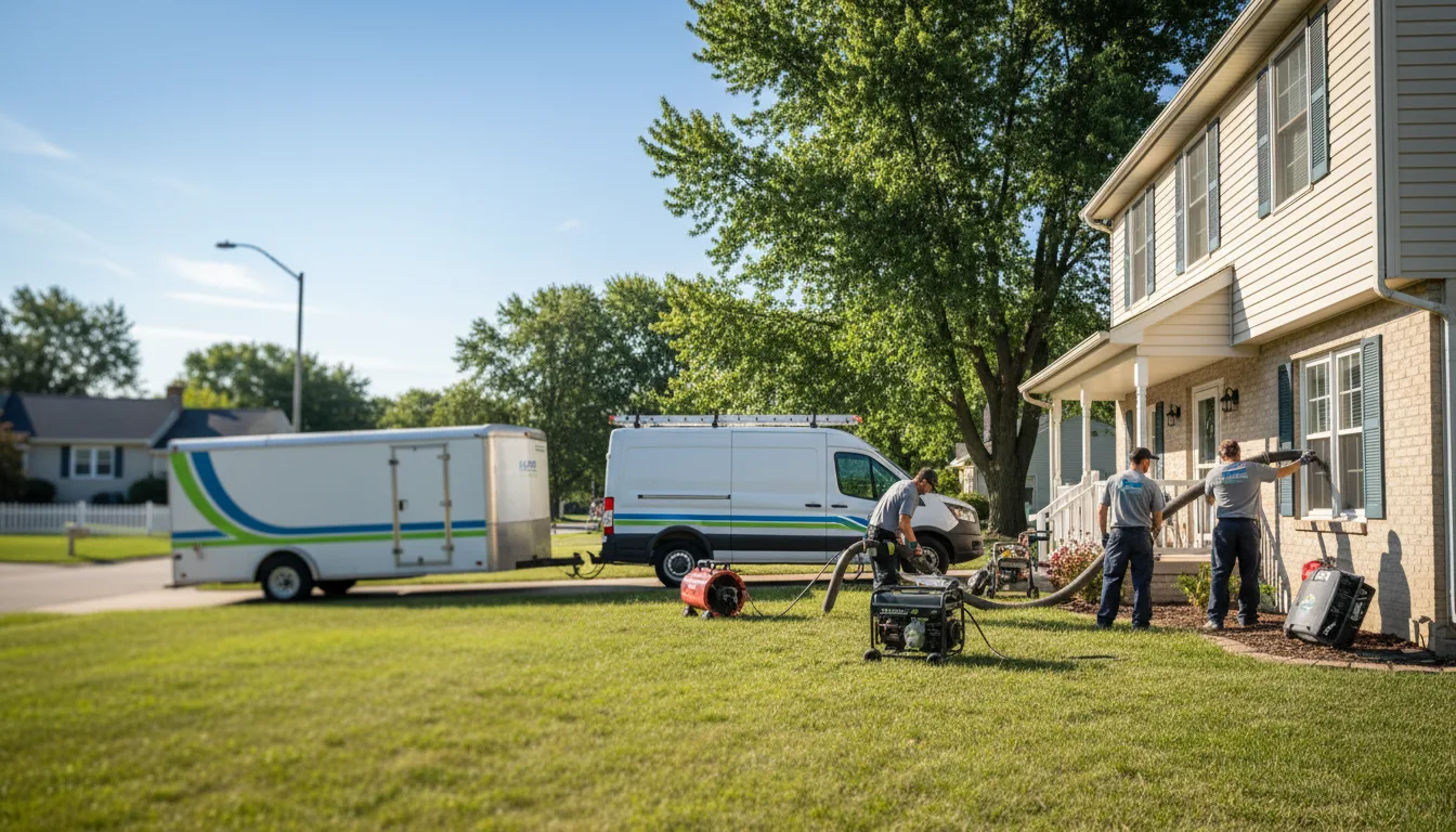 Flooded Basement Restoration And Cleanup With Repair in Grandview, IN near me